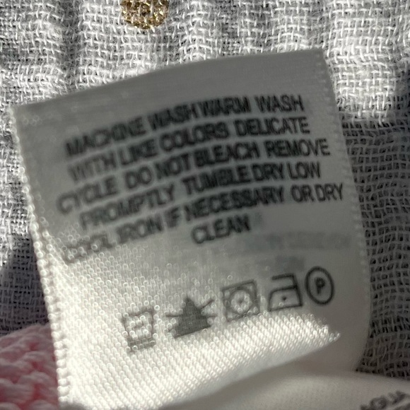 SPRING SALE! Liz Claiborne pink and cream color striped cotton crew sweater - Picture 6 of 6